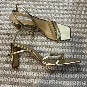 Tony Bianco Corso Heel in Gold Nappa Metallic